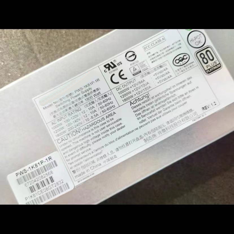 PWS-1K81P-1R 1800W For Supermi - مراجعة 1800W Server Power Supply Redundant وسعره